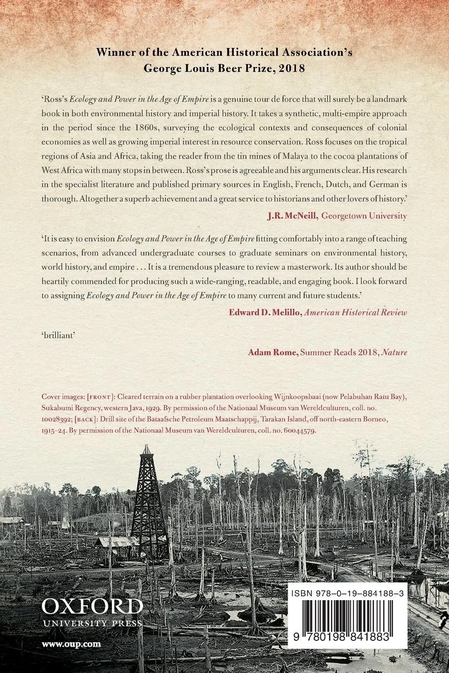 Rückseite: 9780198841883 | Ecology and Power in the Age of Empire | Corey Ross | Taschenbuch