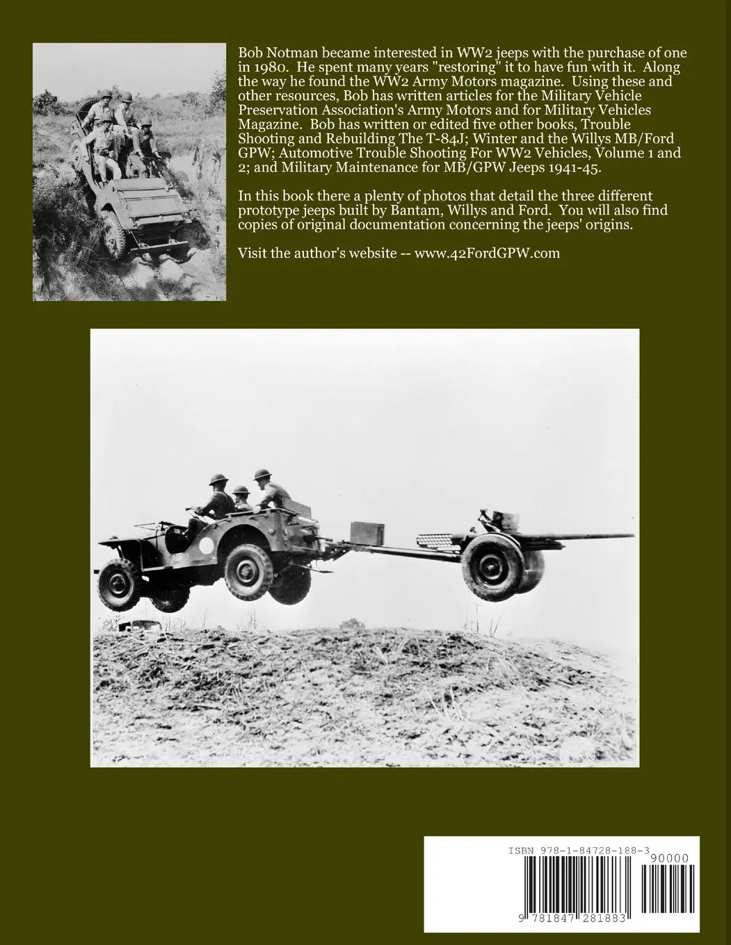 Rückseite: 9781847281883 | BANTAM, FORD AND WILLYS-1/4-TON RECONNAISSANCE CARS | Robert Notman
