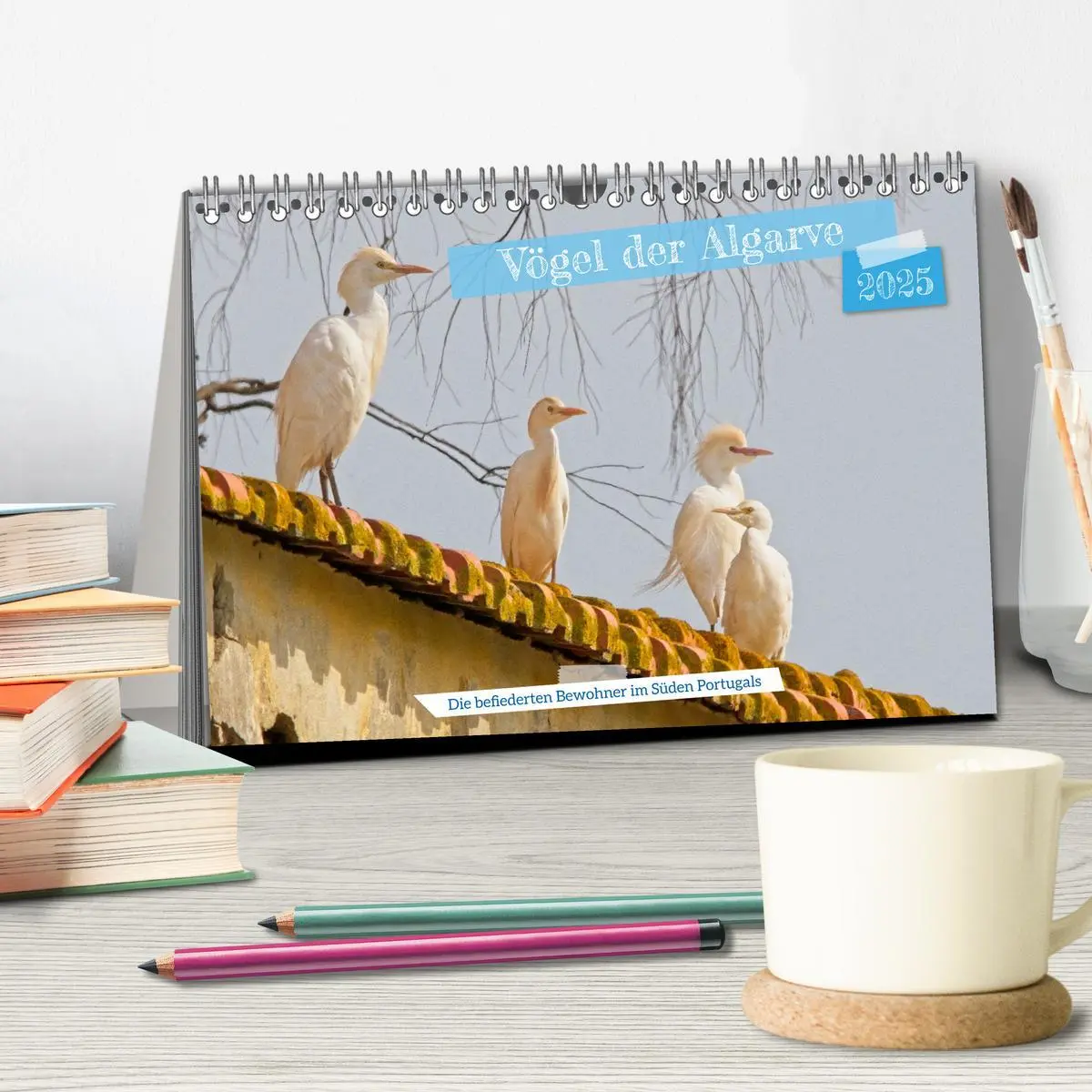 Bild: 9783457161883 | Vögel der Algarve (Tischkalender 2025 DIN A5 quer), CALVENDO...