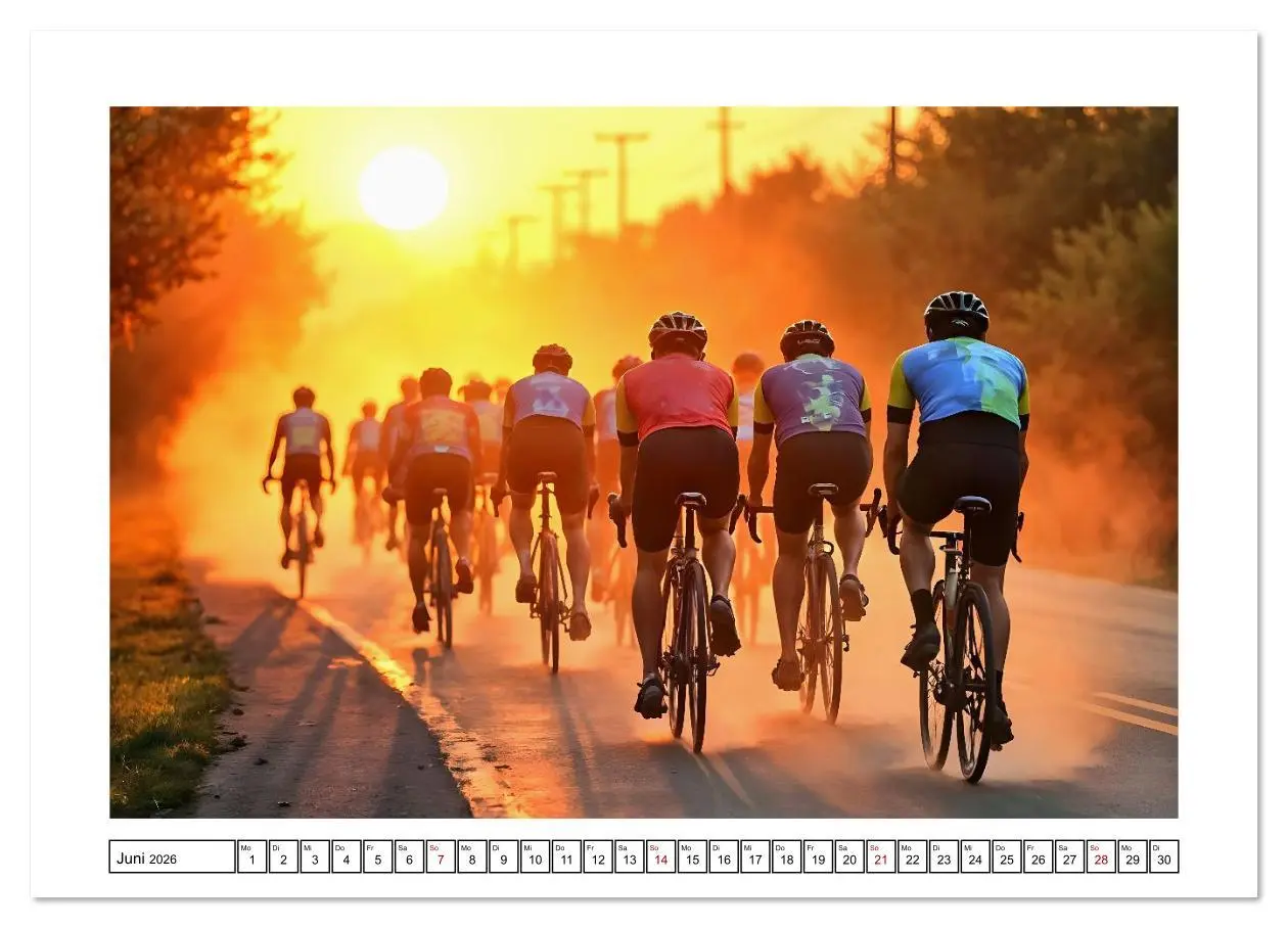 Bild: 9783516631883 | Kilometerkiller - Rennrad-Power im Jahresverlauf (Wandkalender 2026...