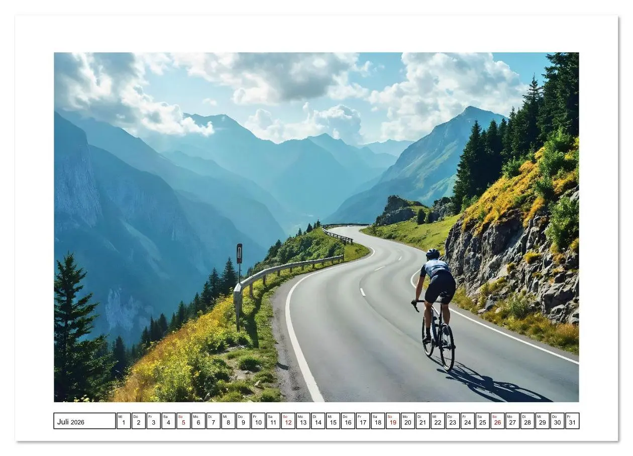 Bild: 9783516631883 | Kilometerkiller - Rennrad-Power im Jahresverlauf (Wandkalender 2026...