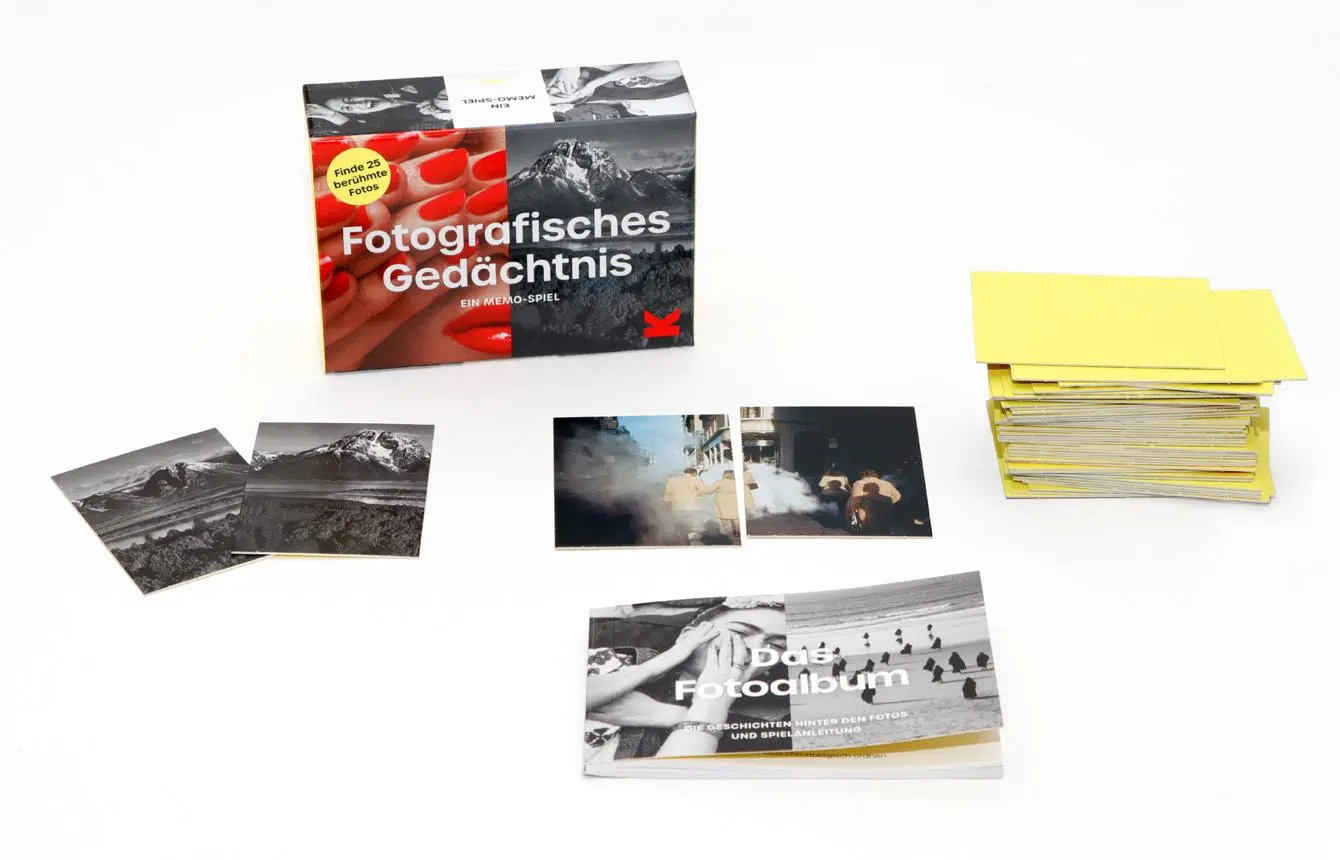Bild: 9783962441883 | Fotografisches Gedächtnis | Ein Memo-Spiel. Finde 25 berühmte Fotos