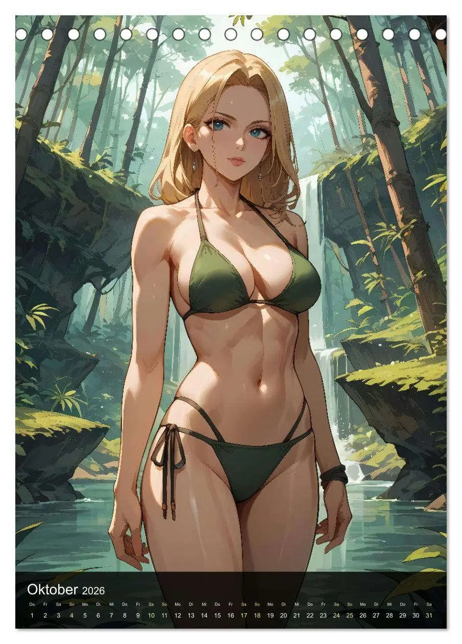 Bild: 9783516241983 | Manga Beauties - 12 Schönheiten im Manga-Stil (Tischkalender 2026...