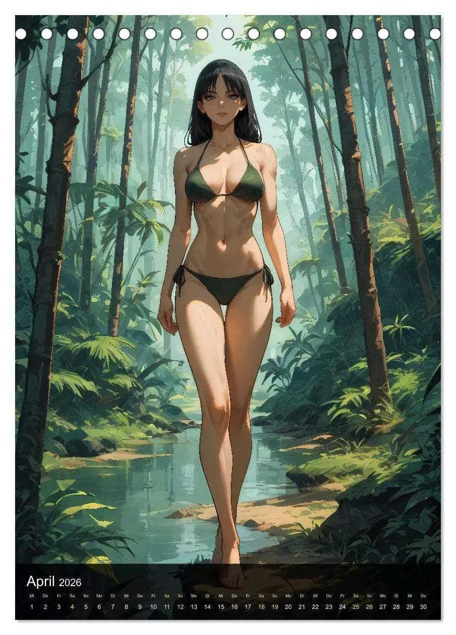 Bild: 9783516241983 | Manga Beauties - 12 Schönheiten im Manga-Stil (Tischkalender 2026...