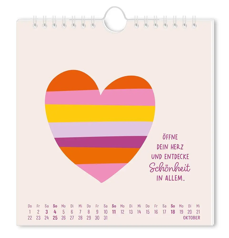Bild: 9783986361983 | Postkartenkalender 2026 Herzensjahr | Postkartenkalender | Original