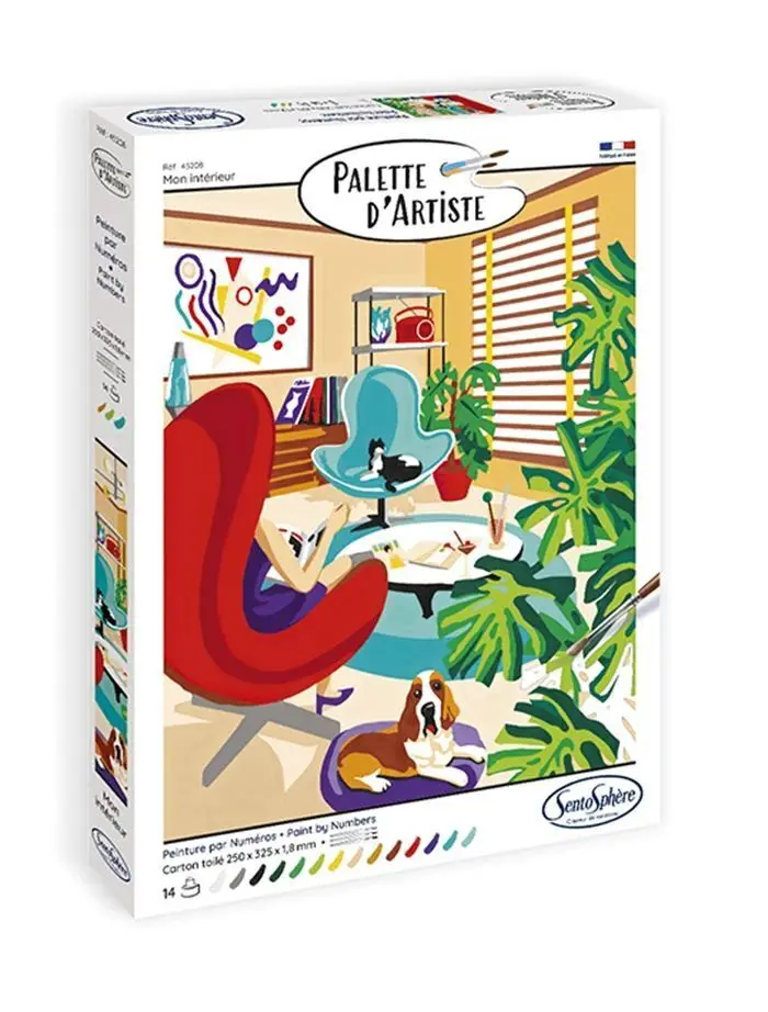 Cover: 3373910452083 | SENTOSPHÈRE - Malen nach Zahlen Modern Living | In Karton | 3945208