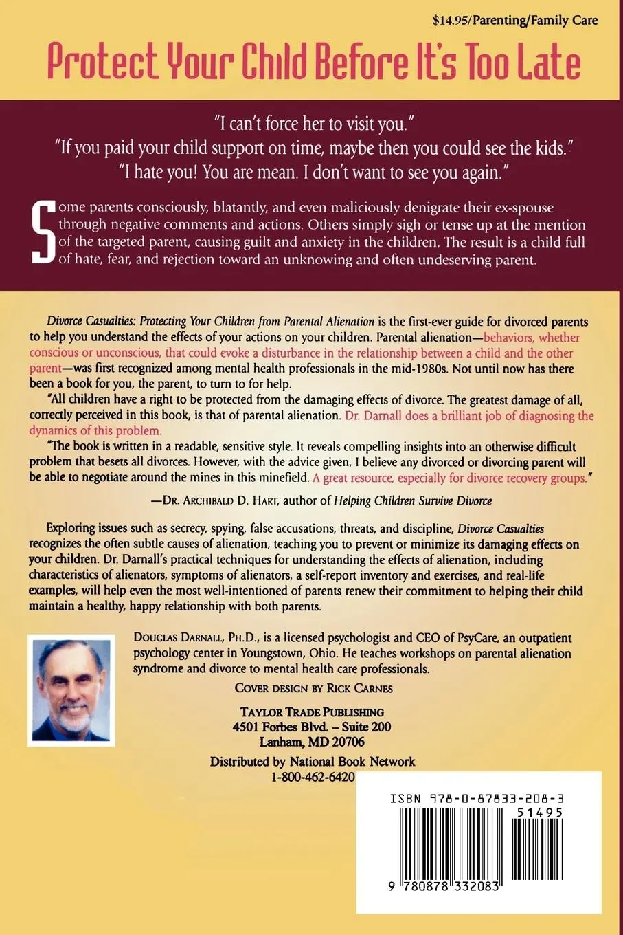 Rückseite: 9780878332083 | Divorce Casualties | Protecting Your Children From Parental Alienation