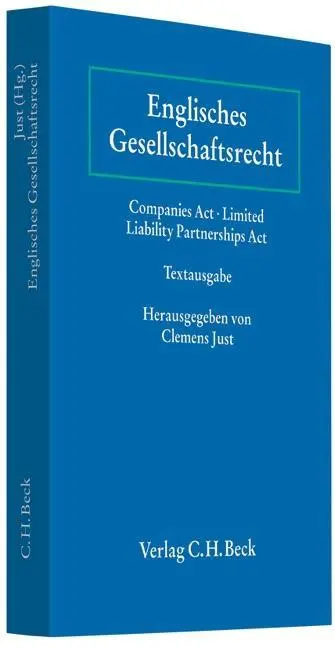 Cover: 9783406552083 | Englisches Gesellschaftsrecht | Clemens Just | Taschenbuch | VII