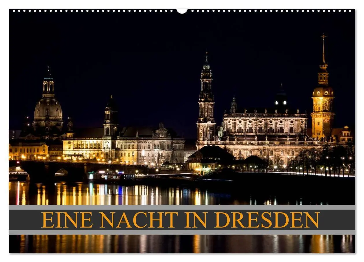 Cover: 9783516132083 | Eine Nacht in Dresden (Wandkalender 2026 DIN A2 quer), CALVENDO...