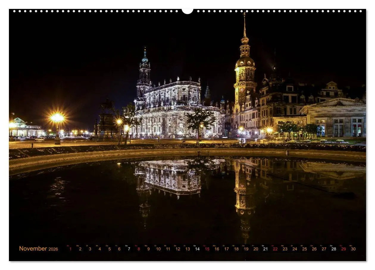 Bild: 9783516132083 | Eine Nacht in Dresden (Wandkalender 2026 DIN A2 quer), CALVENDO...