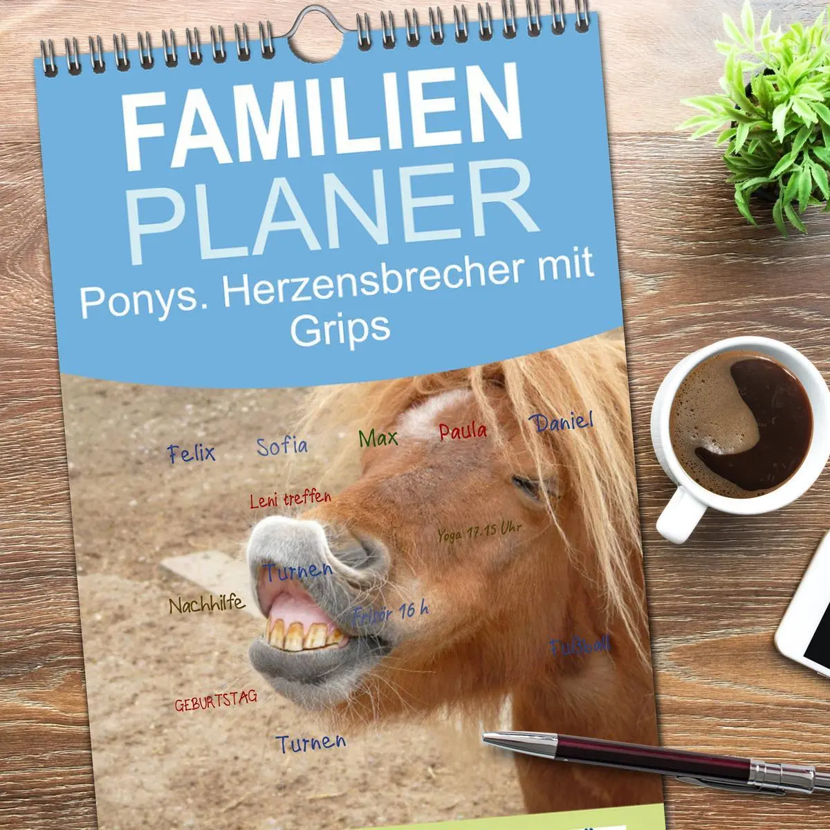Bild: 9783516512083 | Familienplaner 2026 - Ponys. Herzensbrecher mit Grips mit 5 Spalten...