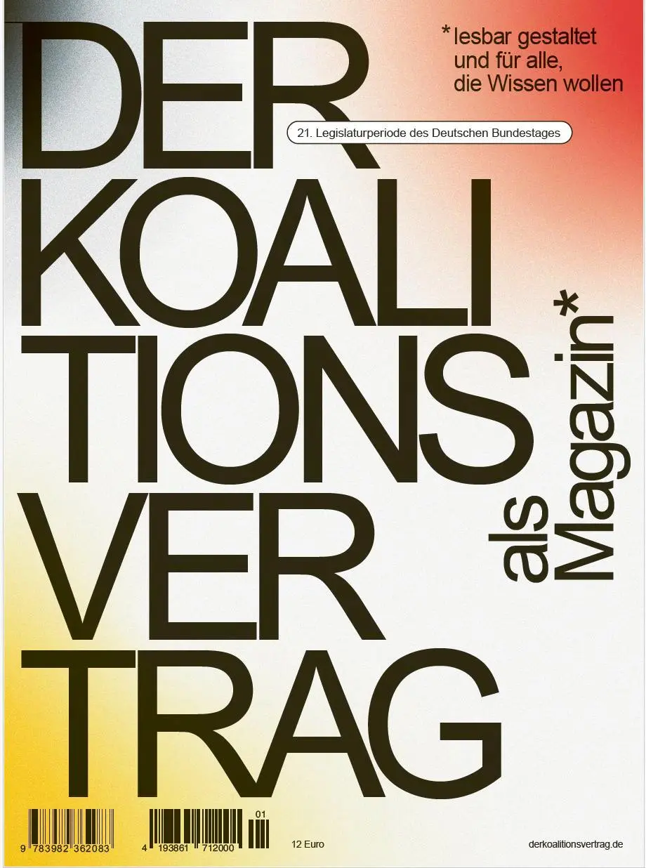 Cover: 9783982362083 | Der Koalitionsvertrag als Magazin | Oliver Wurm | Taschenbuch | 170 S.