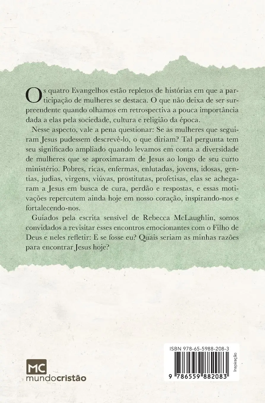 Rückseite: 9786559882083 | O Jesus que as mulheres viram | Rebecca McLaughlin | Taschenbuch