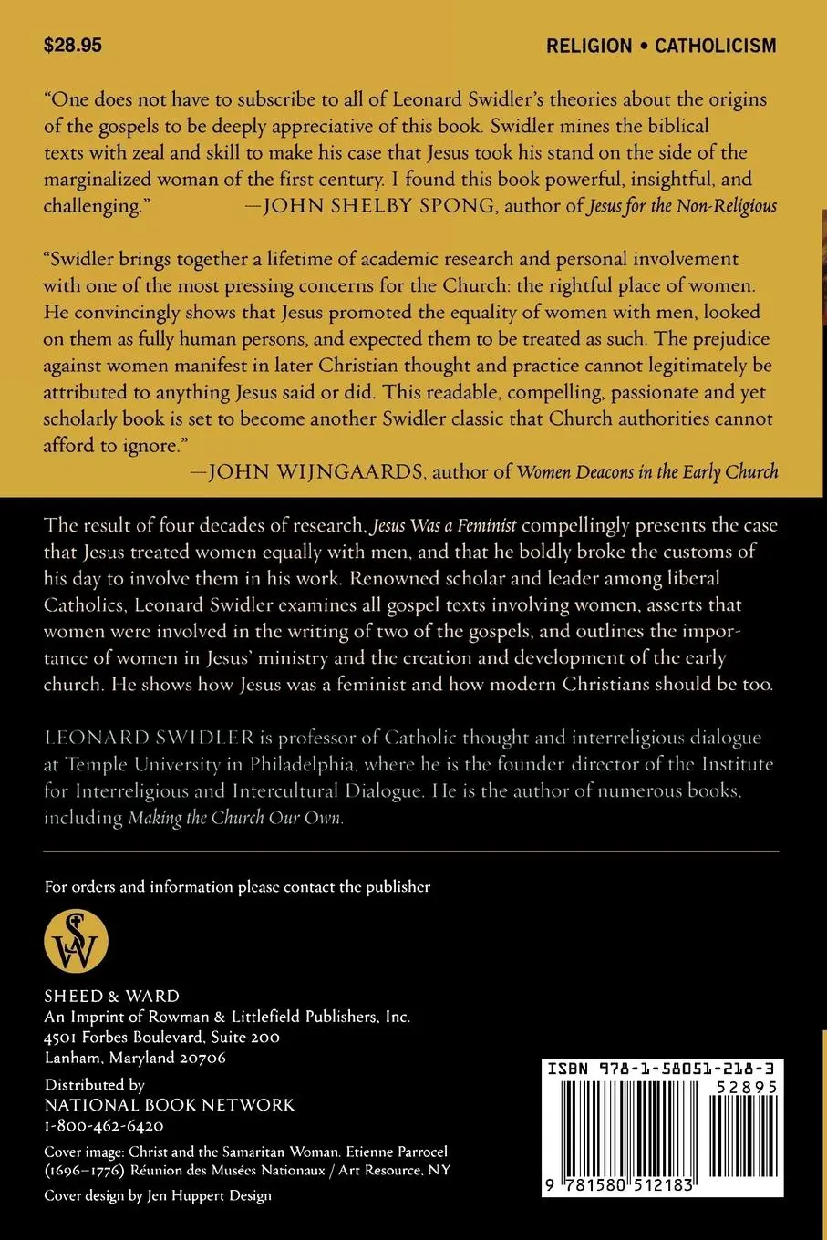 Rückseite: 9781580512183 | Jesus Was a Feminist | Leonard Swidler | Taschenbuch | Englisch | 2007