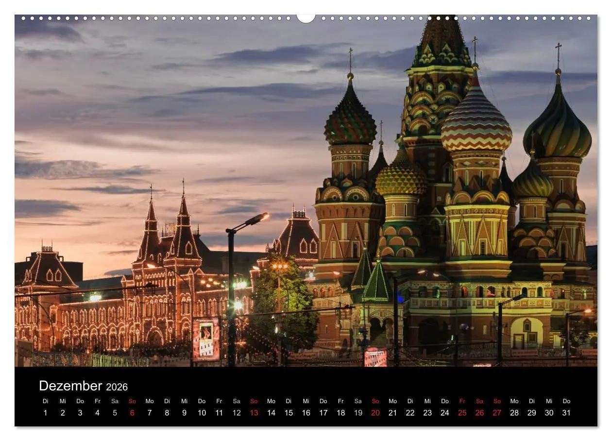 Bild: 9783516122183 | Moskau (hochwertiger Premium Wandkalender 2026 DIN A2 quer),...