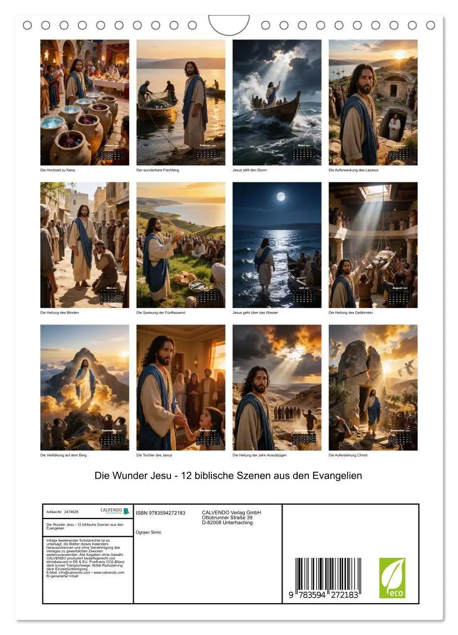 Bild: 9783594272183 | Die Wunder Jesu - 12 biblische Szenen aus den Evangelien...