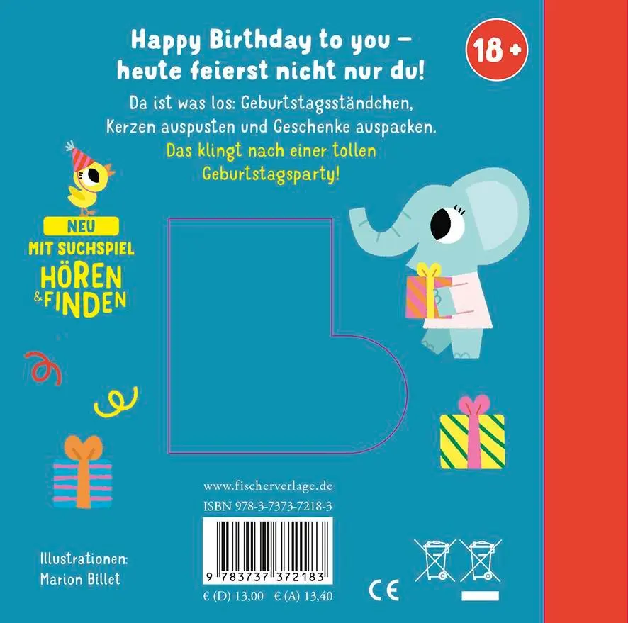 Rückseite: 9783737372183 | Hörst du ... Wir feiern Geburtstag (Soundbuch) | Marion Billet | Buch