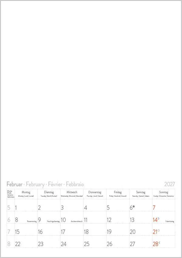 Bild: 9783819302183 | Foto-Malen-Basteln A4 weiß Notice 2027 | Verlag Korsch | Kalender