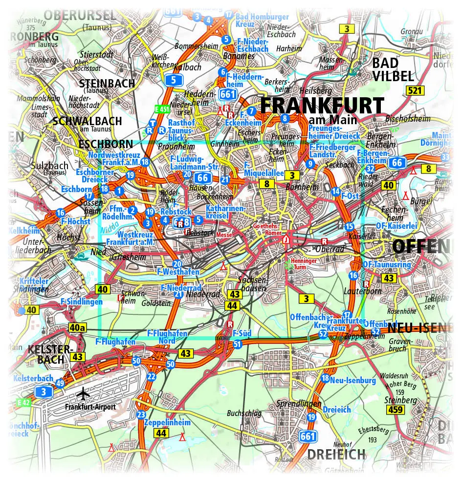 Bild: 9783961322183 | Publicpress Stadtplan Frankfurt am Main 1:16.000 | (Land-)Karte | 2017