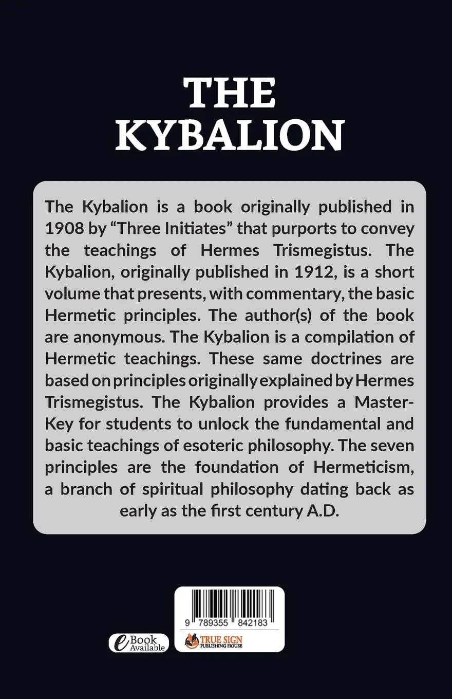 Rückseite: 9789355842183 | The Kybalion | Three Initiates | Taschenbuch | Englisch | 2022
