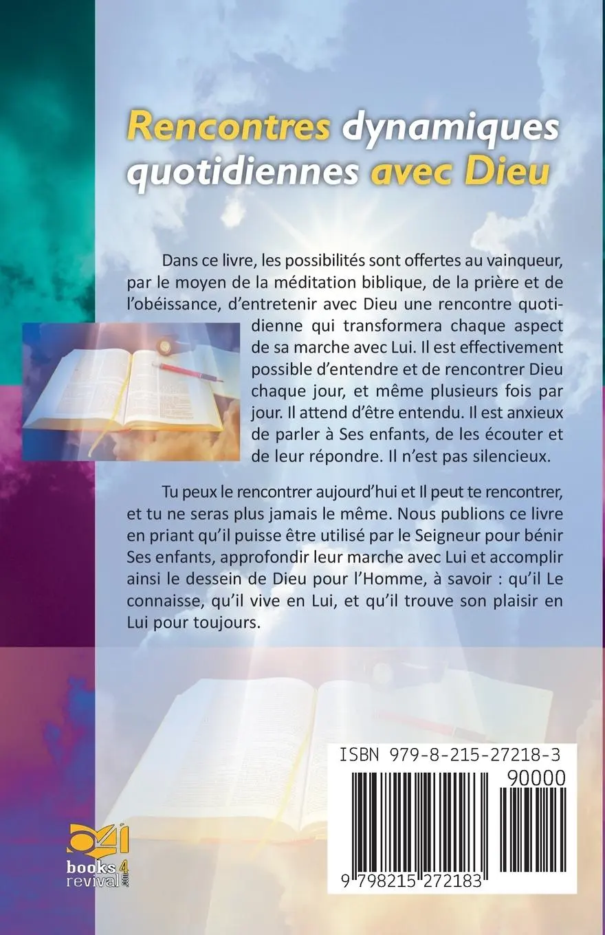 Rückseite: 9798215272183 | Rencontres Dynamiques Quotidiennes Avec Dieu | Zacharias Tanee Fomum