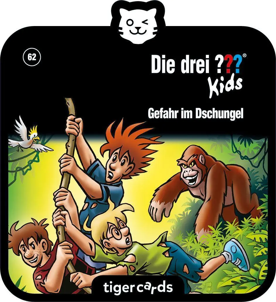 Cover: 4260535482283 | tigercard - Die drei ??? Kids - Folge 62: Gefahr im Dschungel | 2020
