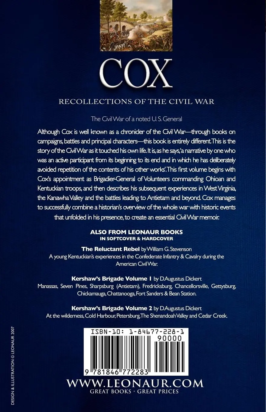 Rückseite: 9781846772283 | Cox | Jacob D. Cox | Taschenbuch | Englisch | 2007 | LEONAUR