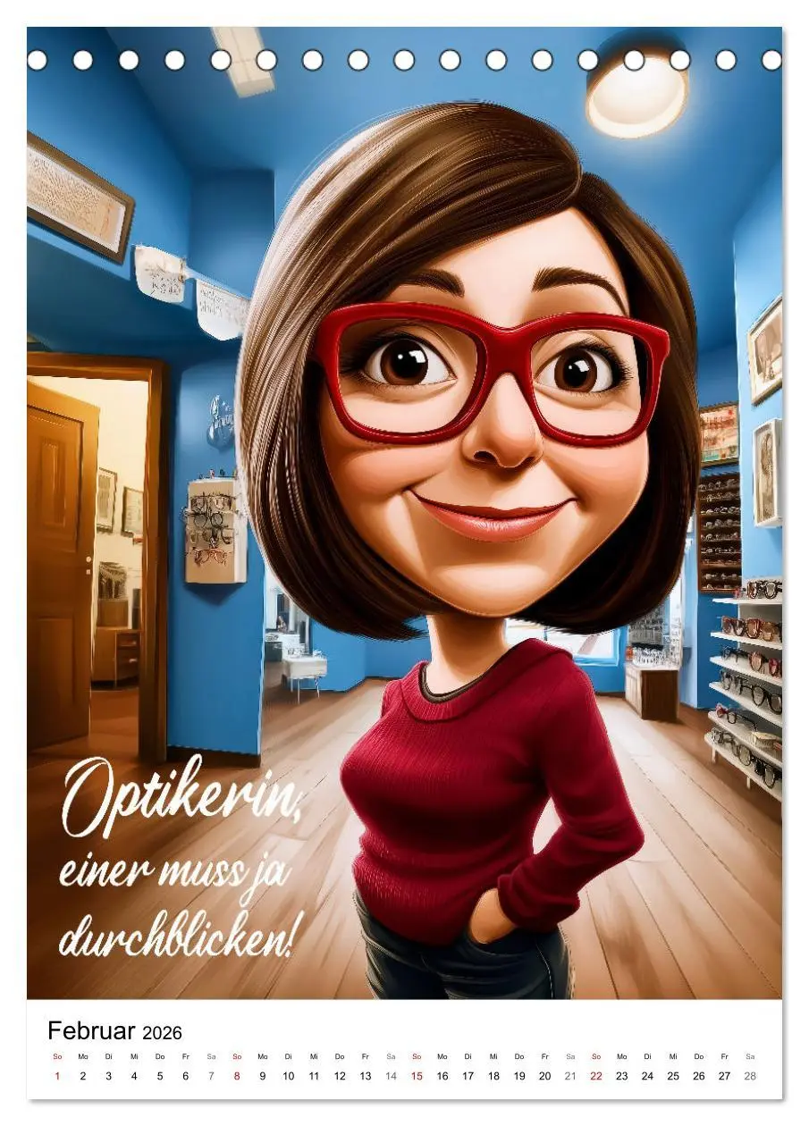Bild: 9783457262283 | Optikersprüche (Tischkalender 2026 DIN A5 hoch), CALVENDO...