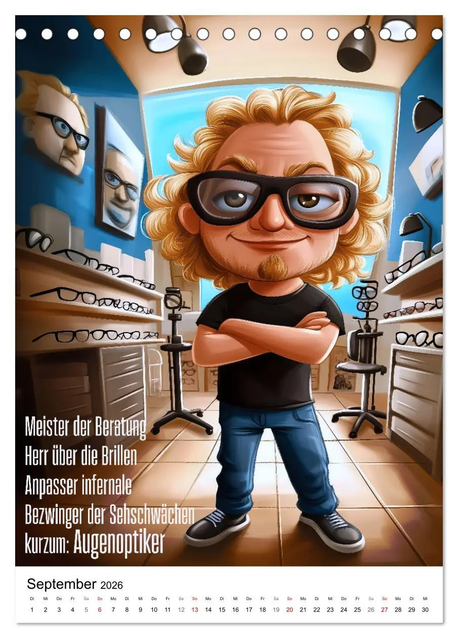 Bild: 9783457262283 | Optikersprüche (Tischkalender 2026 DIN A5 hoch), CALVENDO...