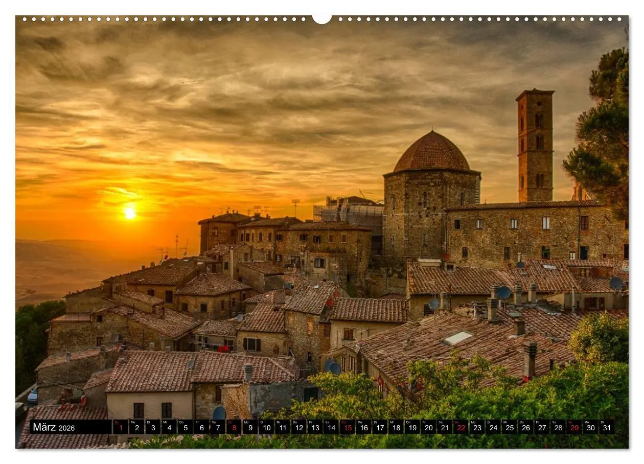 Bild: 9783516042283 | Abends in der Toskana (hochwertiger Premium Wandkalender 2026 DIN...