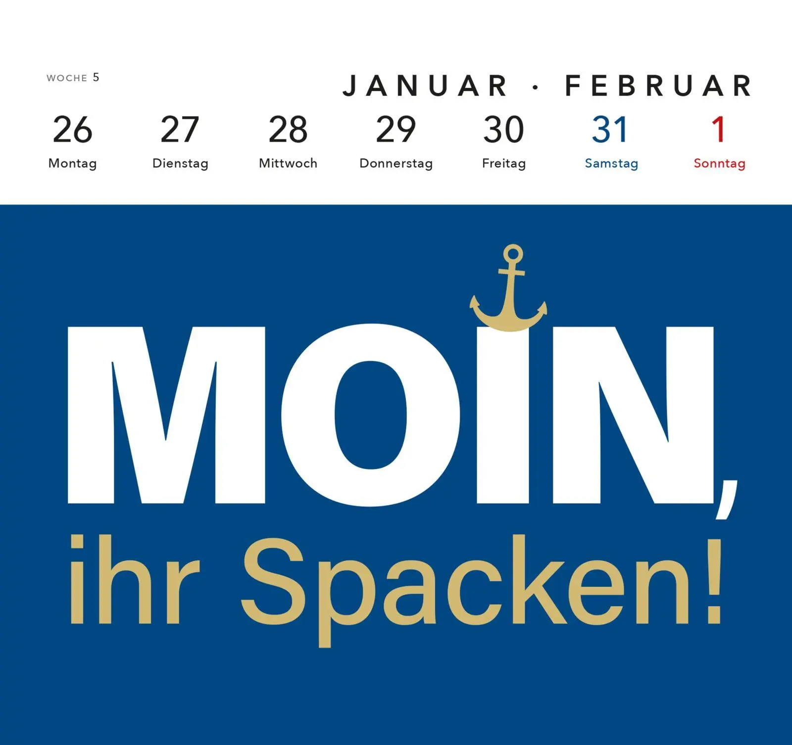 Bild: 9783830322283 | MOIN Postkartenkalender 2026 | Nützt ja nix! | Kalender | 108 S.