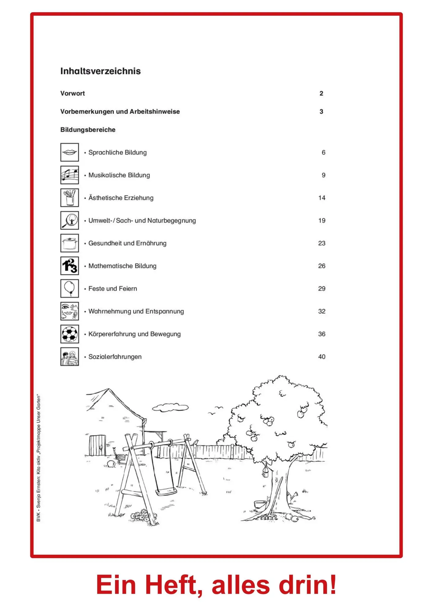 Bild: 9783965202283 | Kita aktiv Projektmappe Unser Garten | Svenja Ernsten | Broschüre