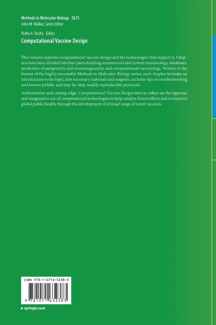 Rückseite: 9781071632383 | Computational Vaccine Design | Pedro A. Reche | Buch | xvi | Englisch