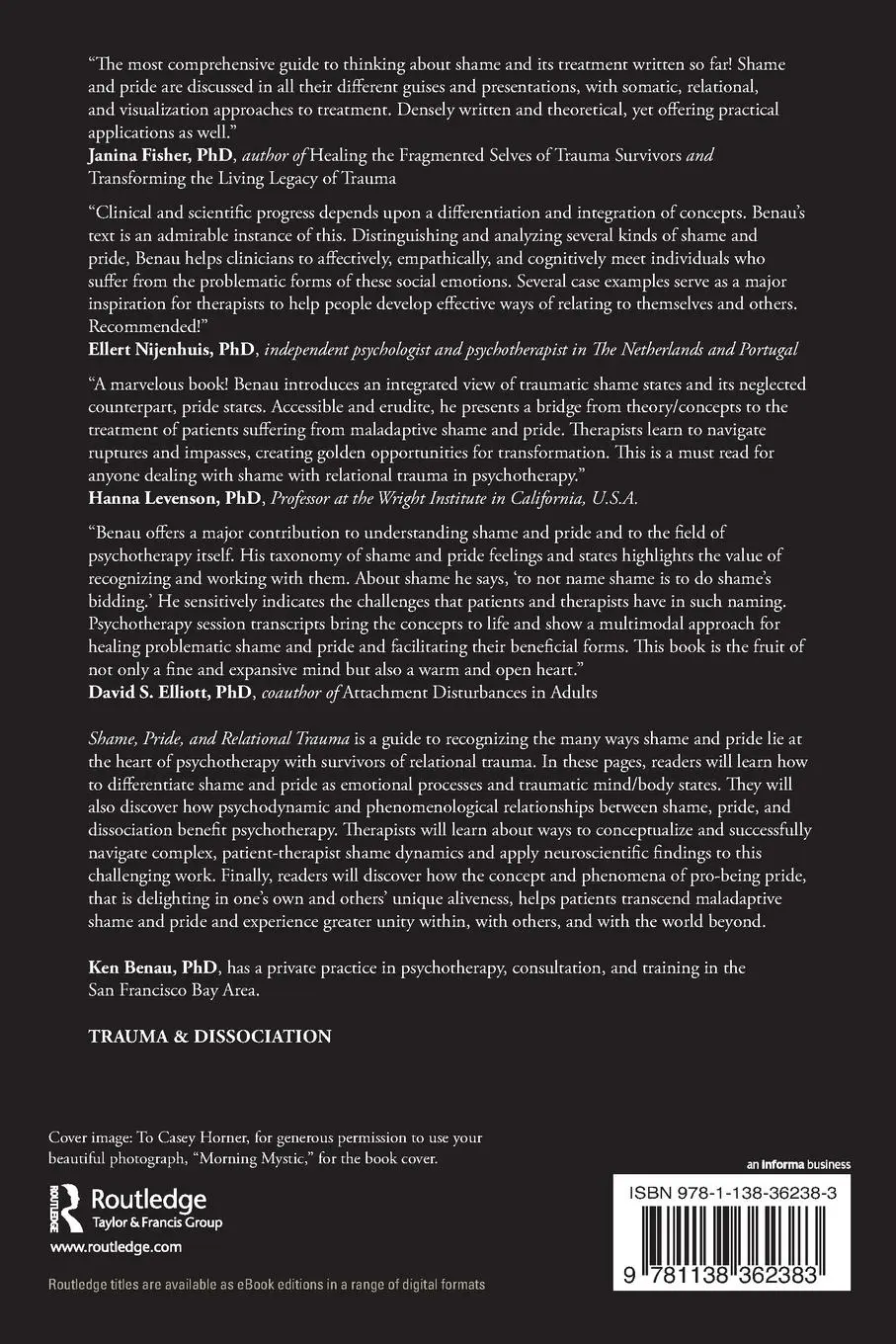 Rückseite: 9781138362383 | Shame, Pride, and Relational Trauma | Concepts and Psychotherapy