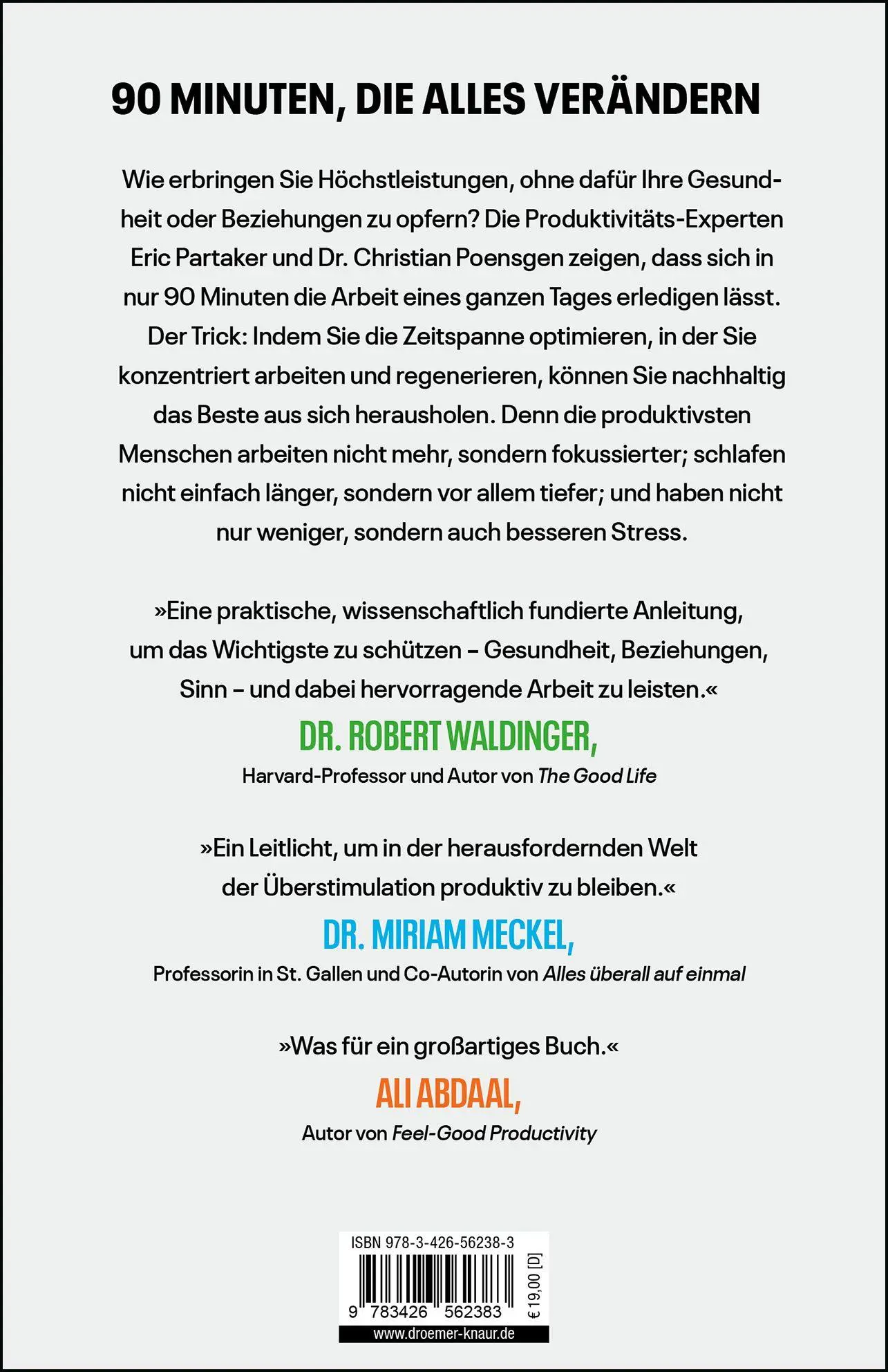 Rückseite: 9783426562383 | Ultraproductive | Eric Partaker (u. a.) | Taschenbuch | 336 S. | 2026