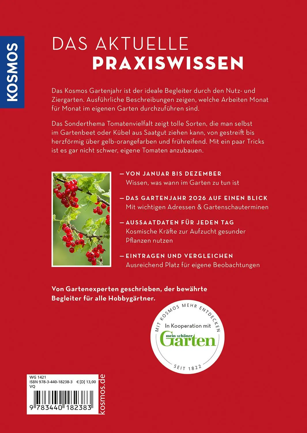 Bild: 9783440182383 | Kosmos Gartenjahr 2026 | Karen Meyer-Rebentisch | Taschenbuch | 192 S.