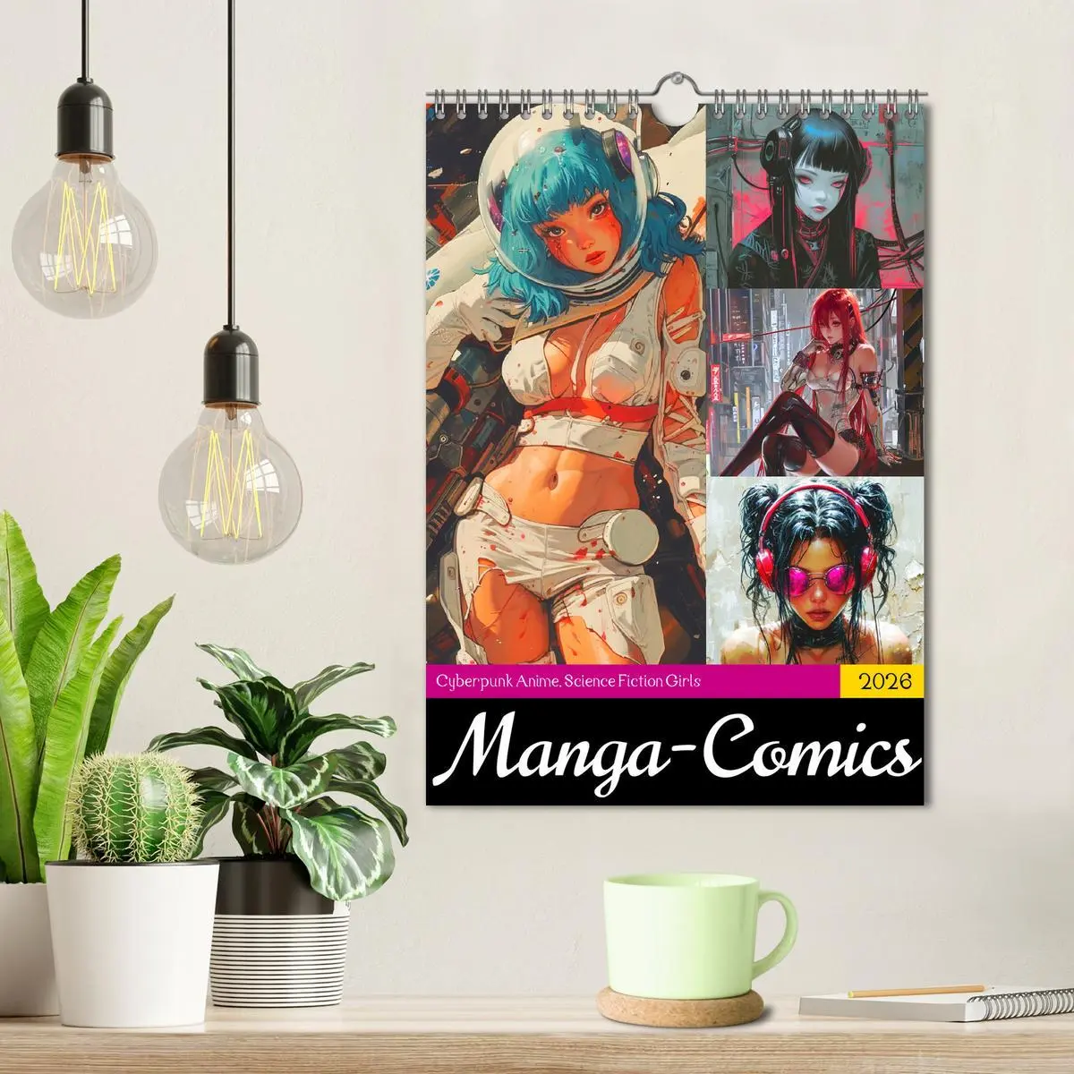 Bild: 9783516272383 | Manga-Comics. Cyberpunk Anime. Science Fiction Girls (Wandkalender...