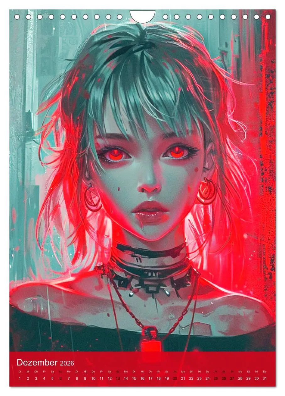 Bild: 9783516272383 | Manga-Comics. Cyberpunk Anime. Science Fiction Girls (Wandkalender...