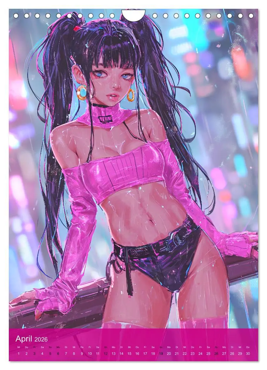 Bild: 9783516272383 | Manga-Comics. Cyberpunk Anime. Science Fiction Girls (Wandkalender...