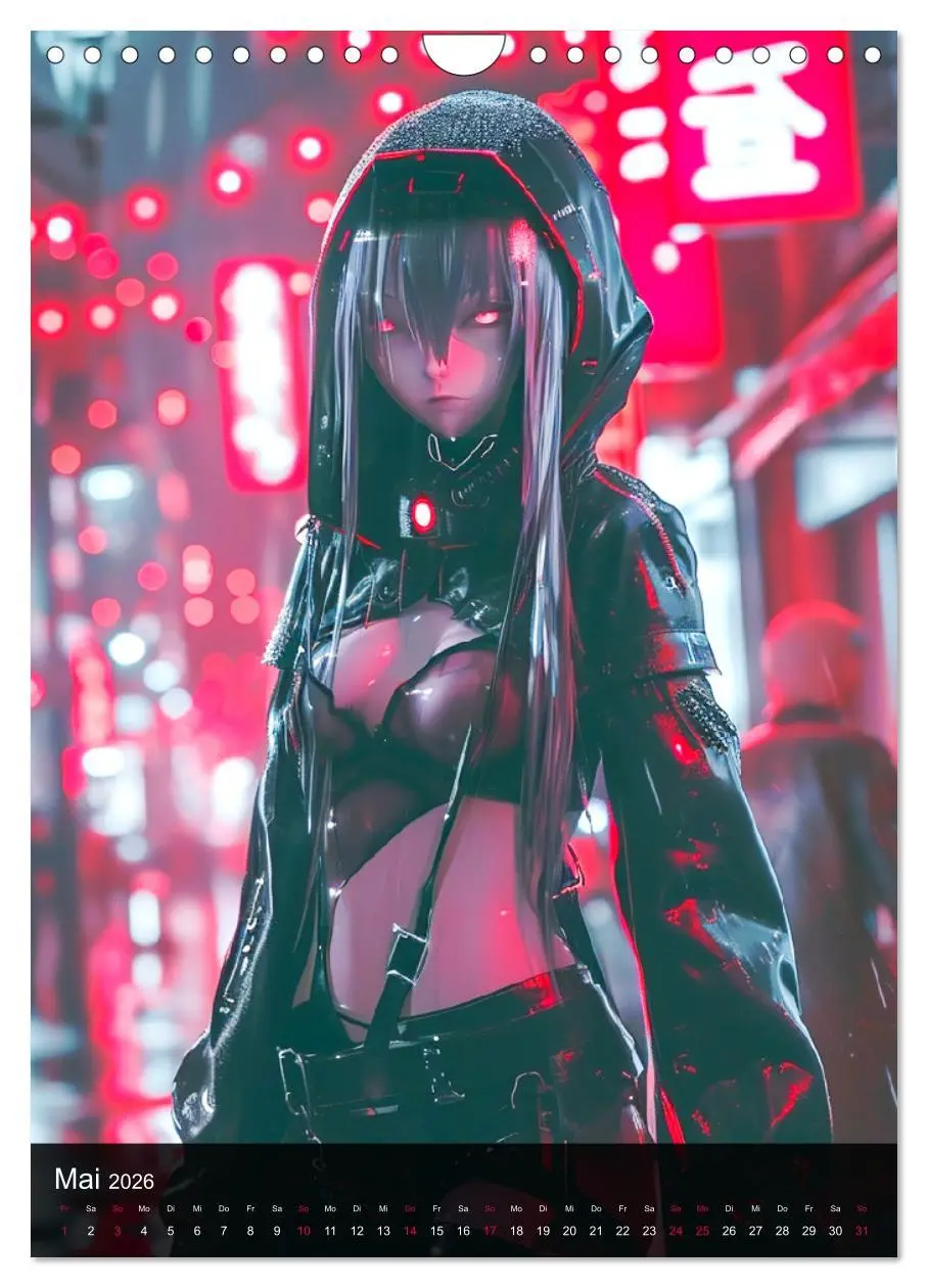 Bild: 9783516272383 | Manga-Comics. Cyberpunk Anime. Science Fiction Girls (Wandkalender...
