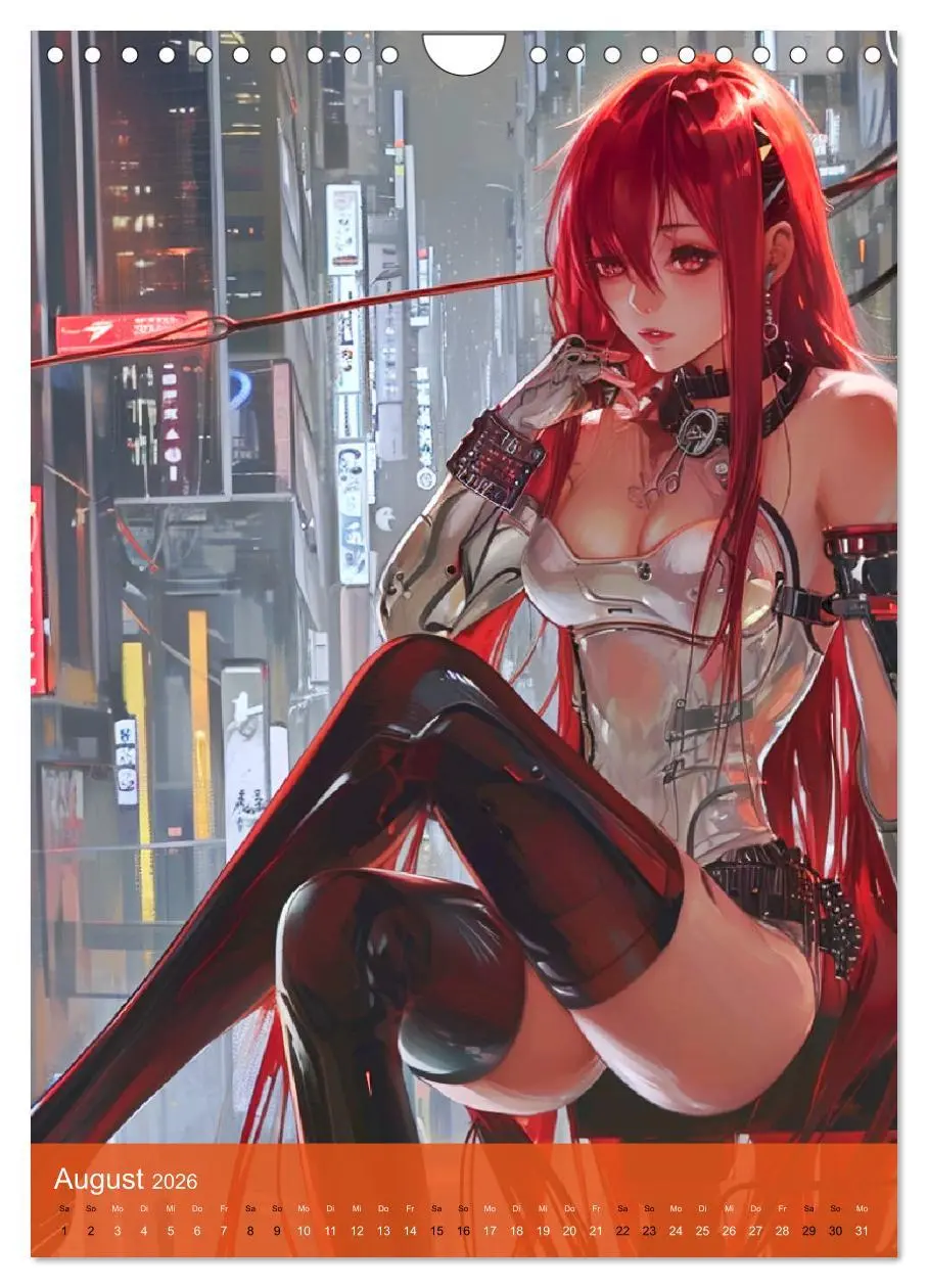 Bild: 9783516272383 | Manga-Comics. Cyberpunk Anime. Science Fiction Girls (Wandkalender...