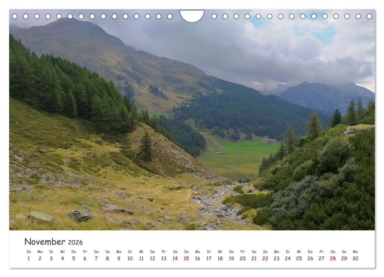 Bild: 9783516722383 | Über die Alpen - Auf dem E5 von Oberstdorf nach Meran (Wandkalender...