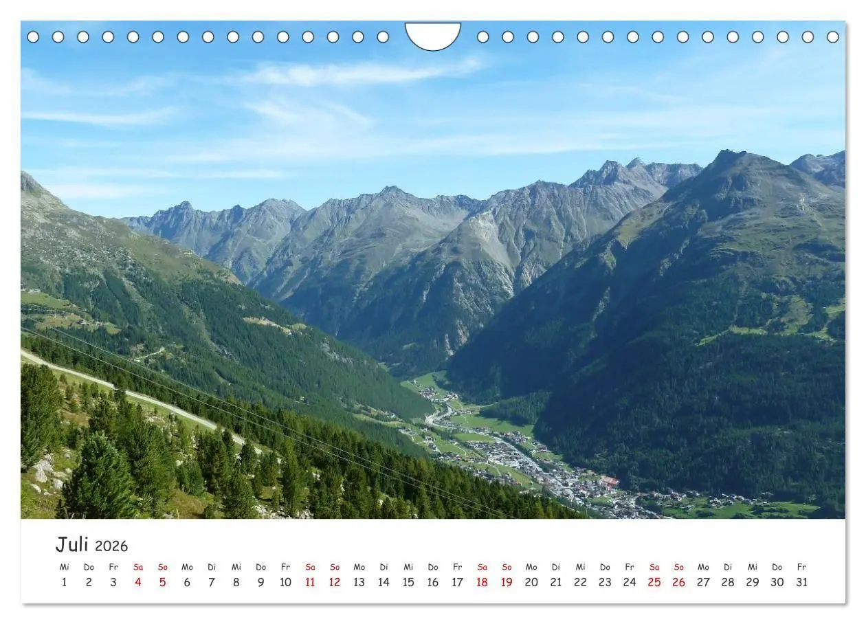 Bild: 9783516722383 | Über die Alpen - Auf dem E5 von Oberstdorf nach Meran (Wandkalender...