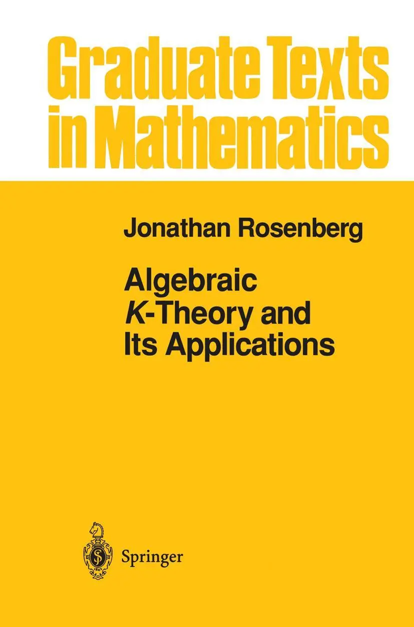 Cover: 9780387942483 | Algebraic K-Theory and Its Applications | Jonathan Rosenberg | Buch Cover: 9780387942483 | Algebraic K-Theory and Its Applications | Jonathan Rosenberg | Buch