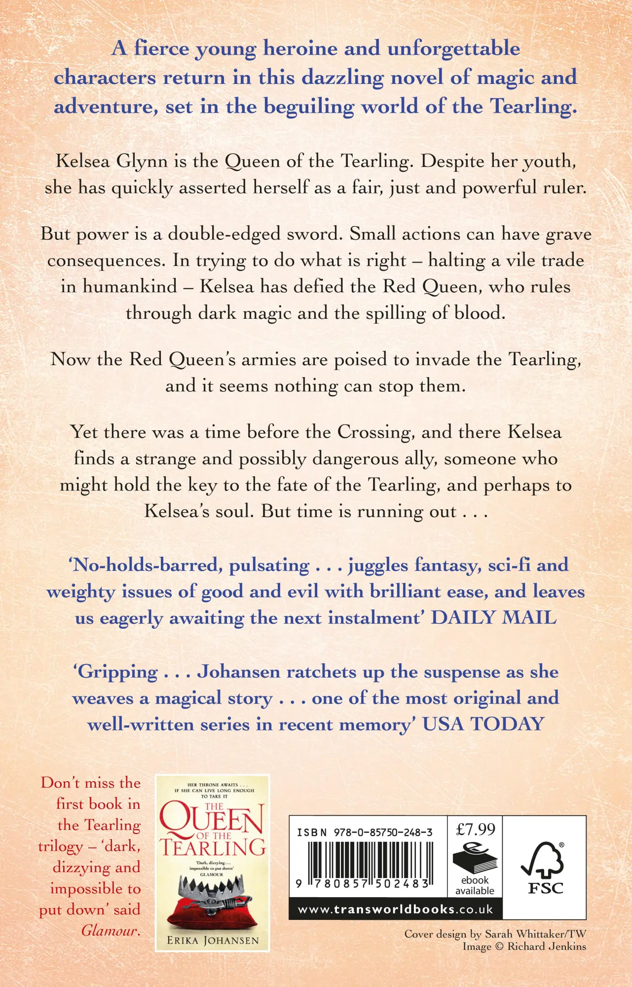 Rückseite: 9780857502483 | The Invasion of the Tearling | (The Tearling Trilogy 2) | Johansen