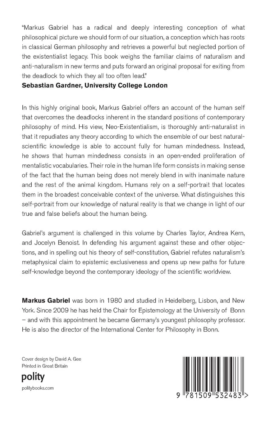 Rückseite: 9781509532483 | Neo-Existentialism | Markus Gabriel | Taschenbuch | 140 S. | Englisch