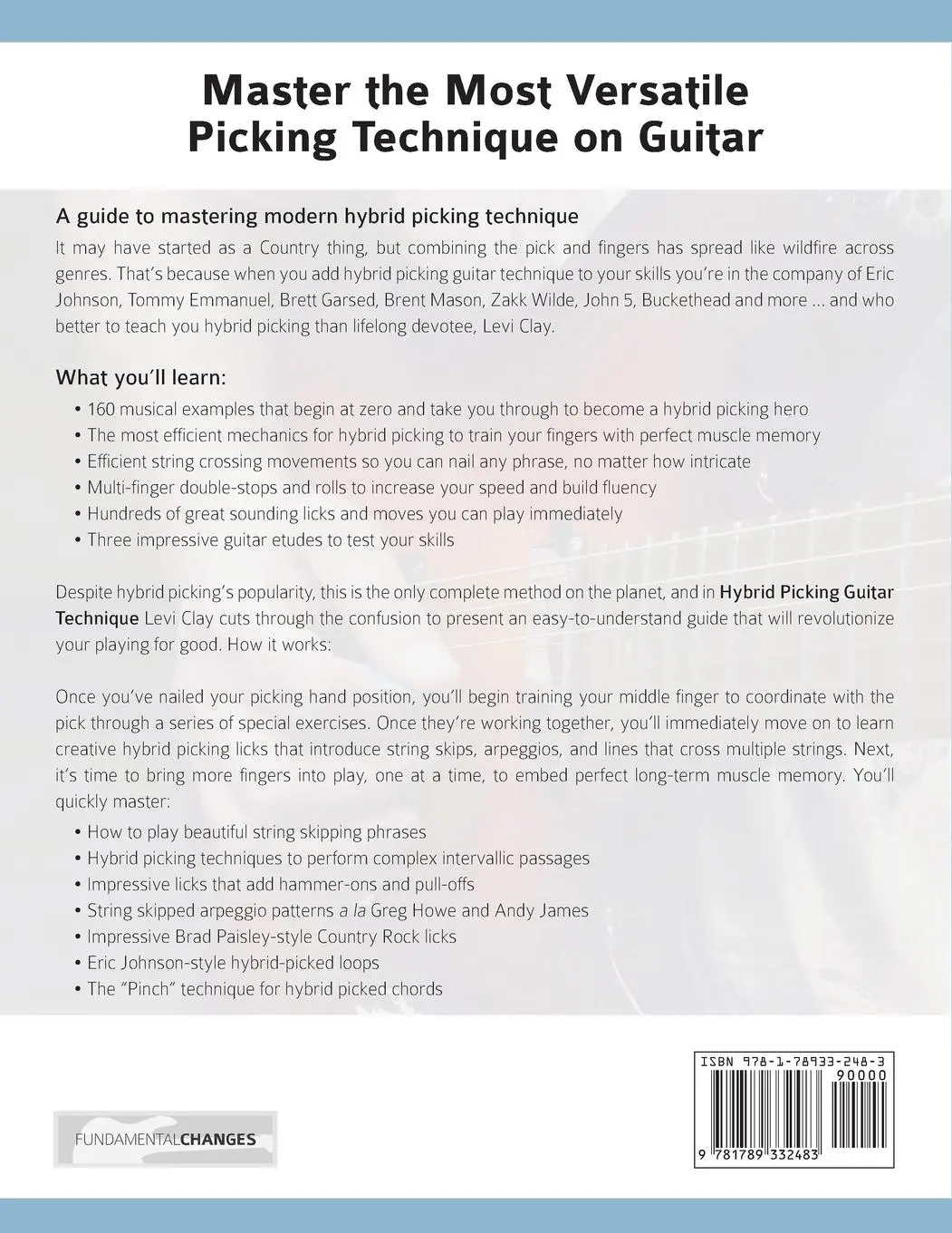 Rückseite: 9781789332483 | Hybrid Picking Guitar Technique | Levi Clay (u. a.) | Taschenbuch