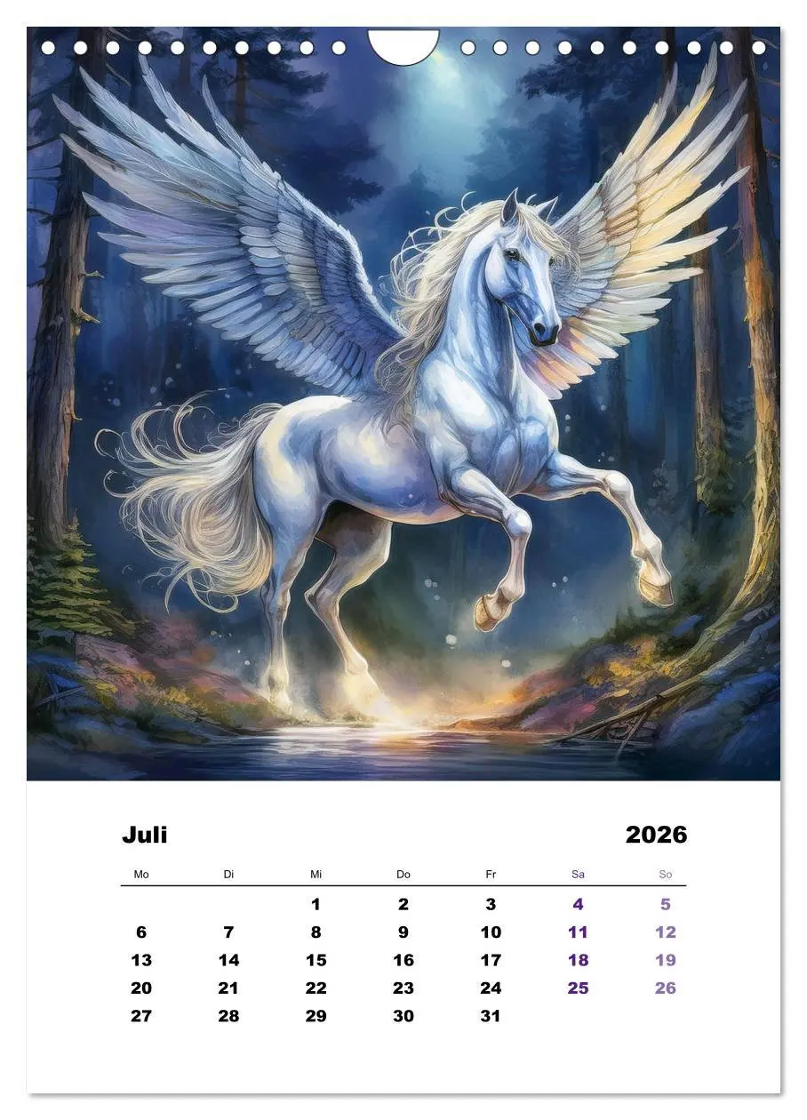 Bild: 9783457482483 | Mystic horses - Pferde aus Fantasie und Sagenwelt (Wandkalender...