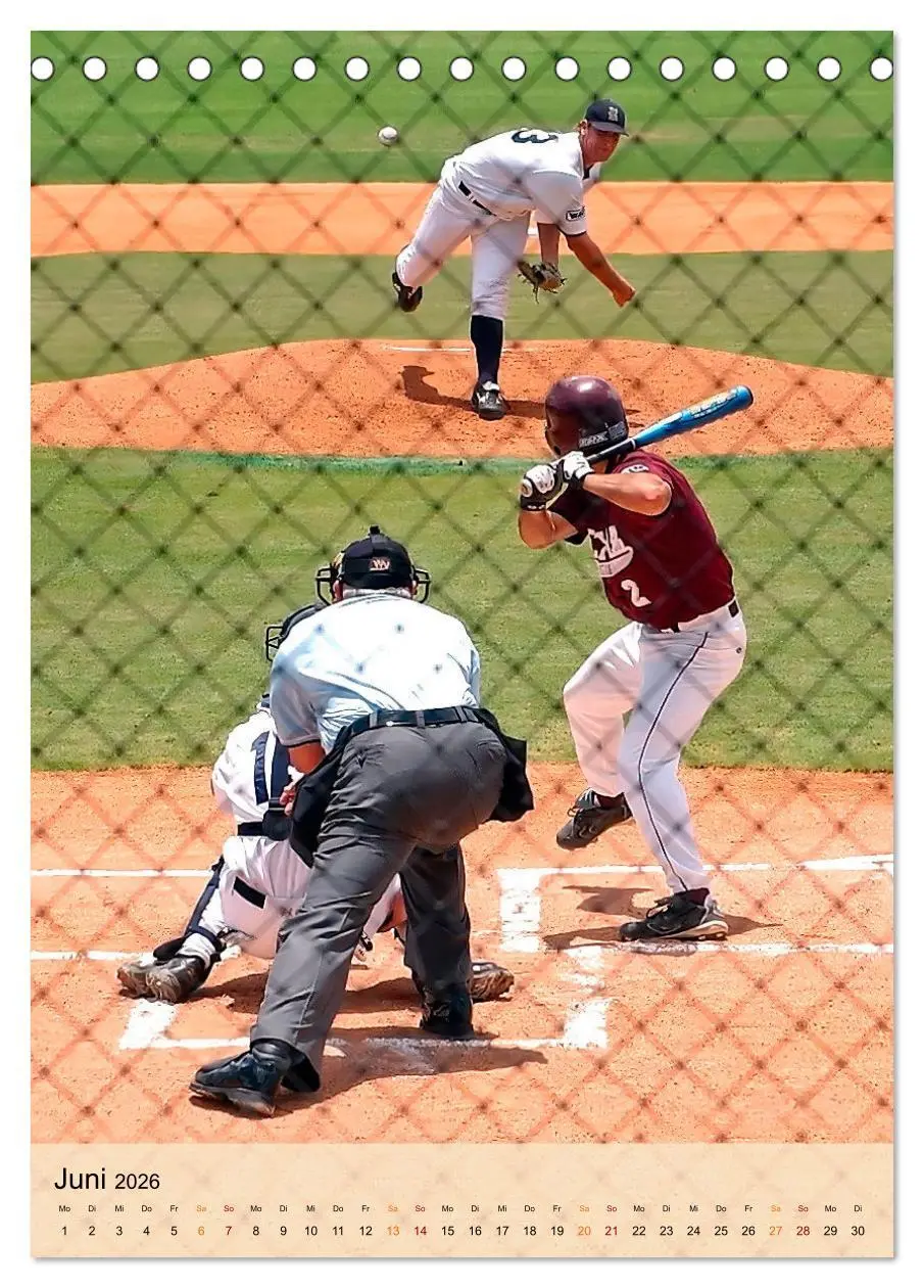 Bild: 9783516332483 | Baseball Power (Tischkalender 2026 DIN A5 hoch), CALVENDO...