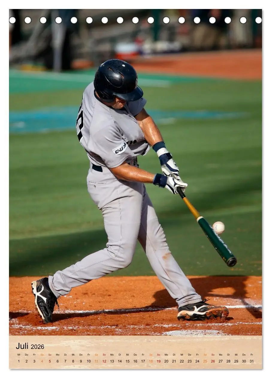 Bild: 9783516332483 | Baseball Power (Tischkalender 2026 DIN A5 hoch), CALVENDO...